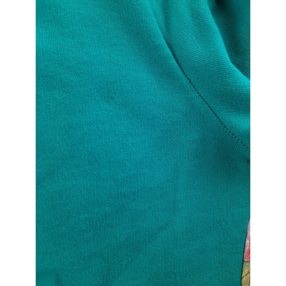 Vintage I-Conic Women's Blue Mixed Print Coca Cola Logo Crewneck Sweatshirt S - Picture 13 of 14